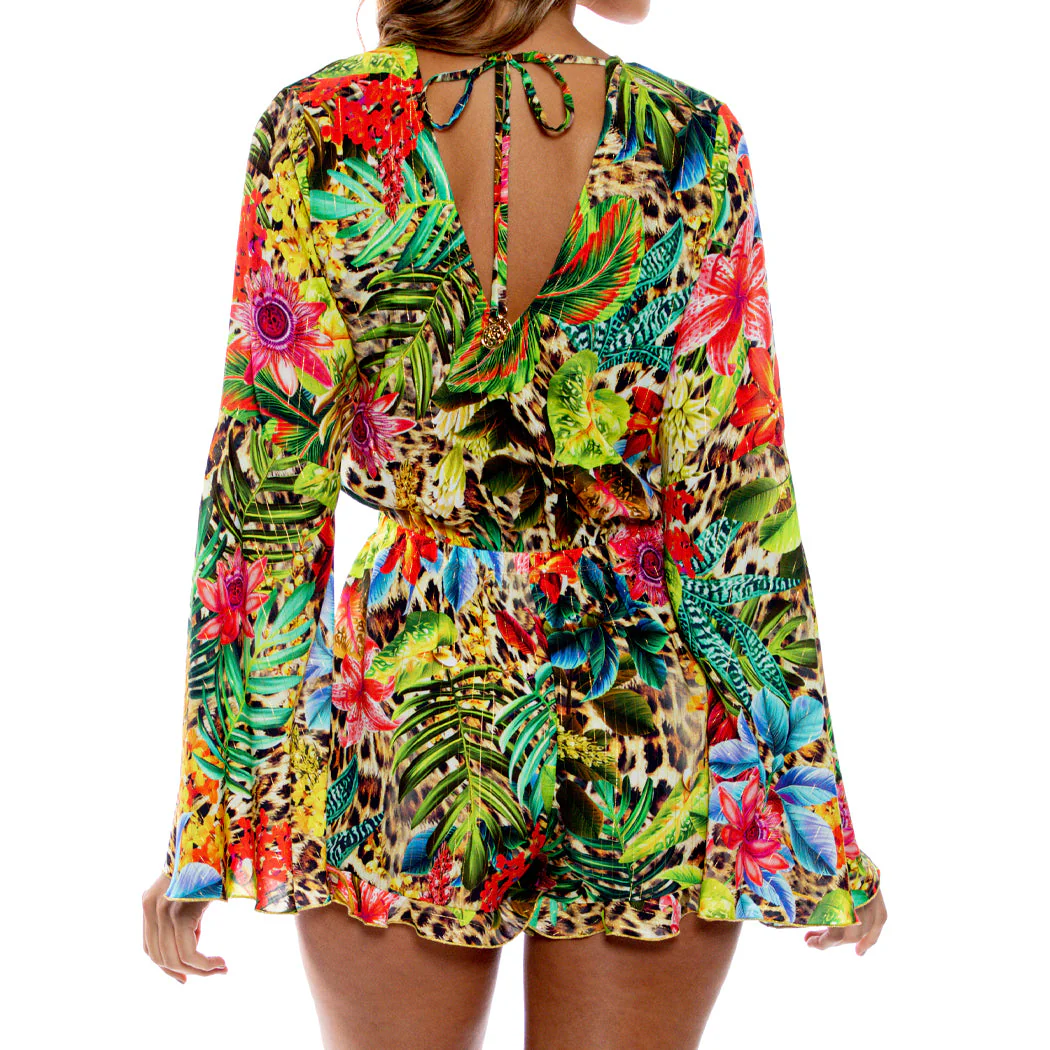 LUSH HORIZONS - Bell Sleeve Romper - Image 2