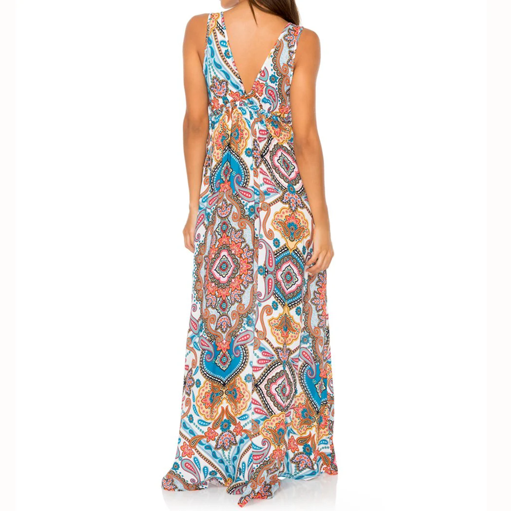 MAESTRANZA - V Neck Long Dress - Image 2