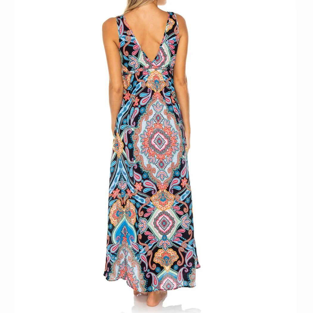 MAESTRANZA - V Neck Long Dress - Image 4