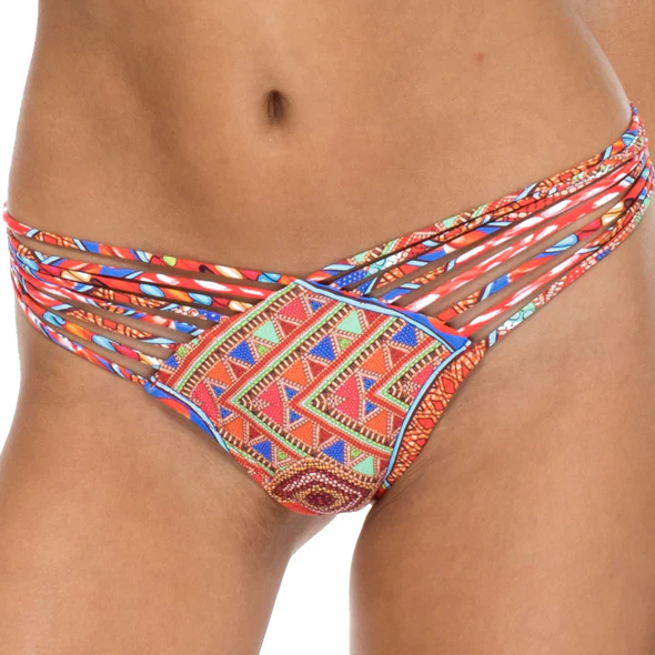 MANDINGA - Strappy Brazilian Ruched Back Bottom