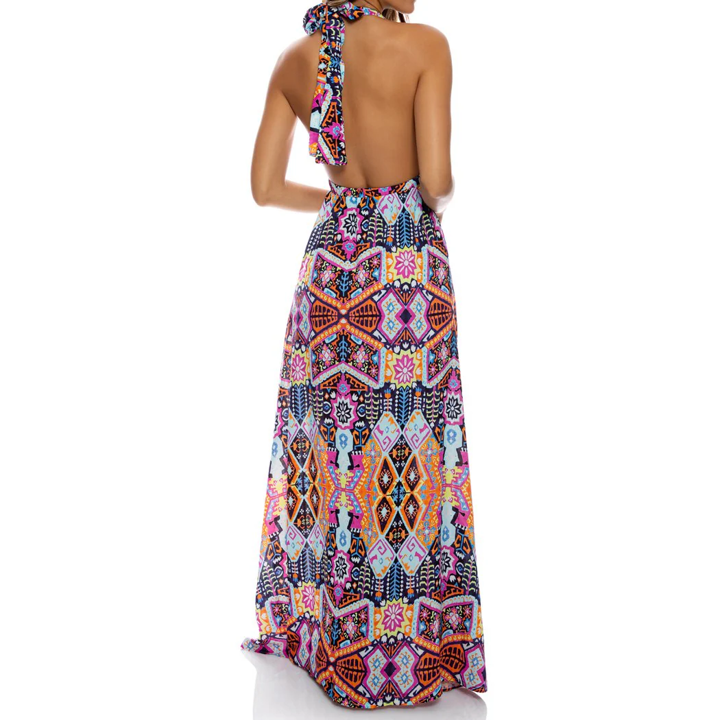 MARACUYA KISSES - Deep Plunge Long Dress - Image 2