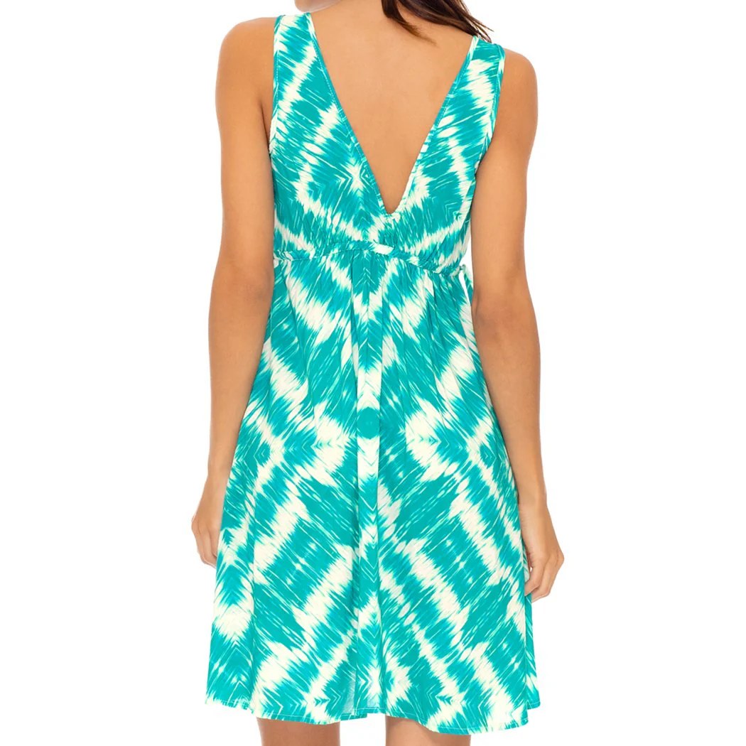 MERMAID WISHES - V Neck Short Dress - Image 2