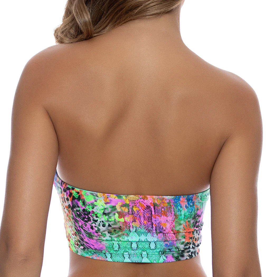 MIAMI MYSTIQUE - Double Knotted Cut Out Bandeau Top - Image 2