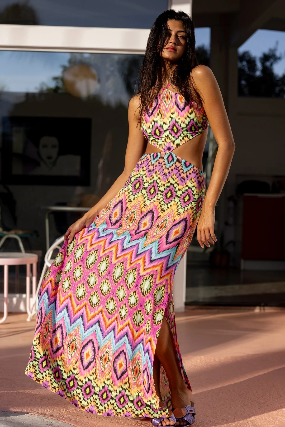 MIAMI SORBET - Cut Out Long Dress - Image 3