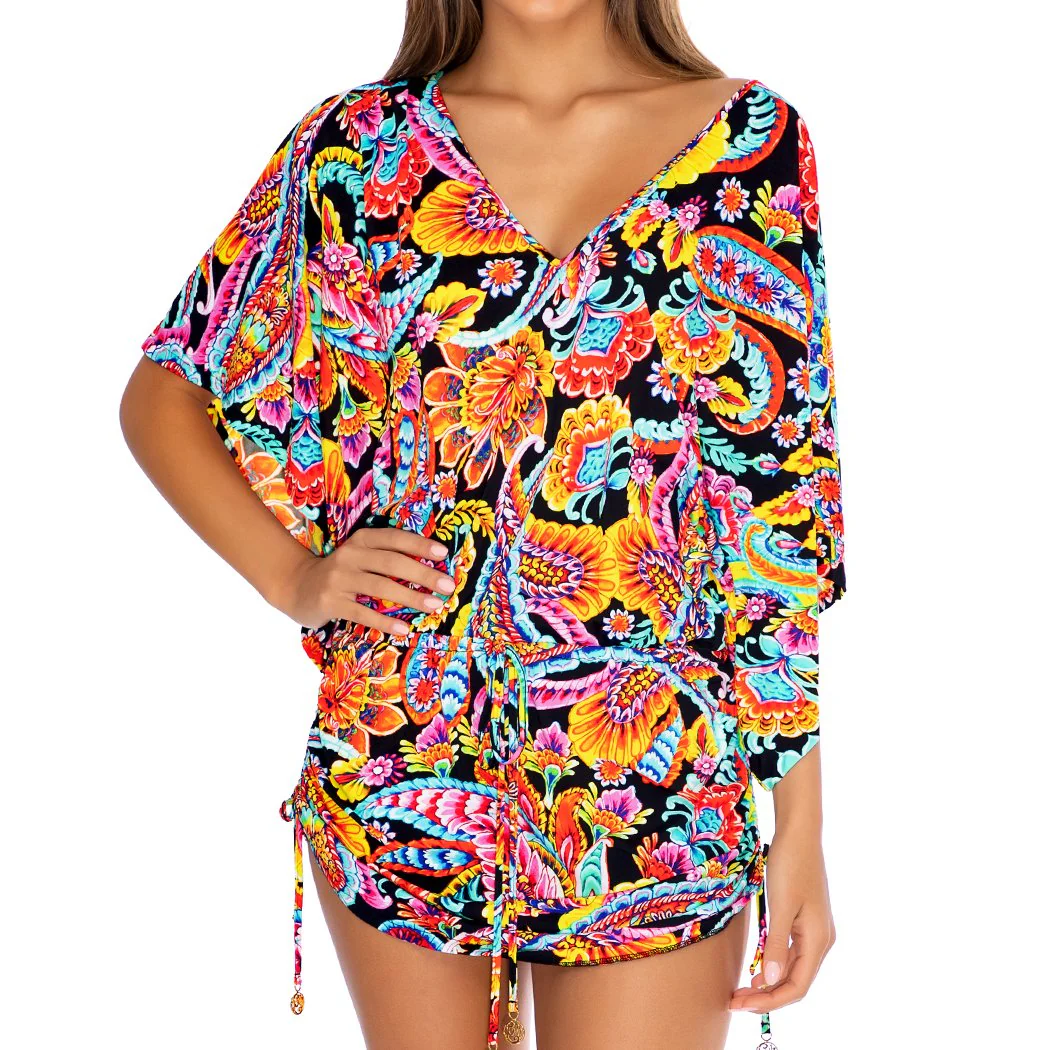 MOON NIGHTS - Cabana V Neck Dress