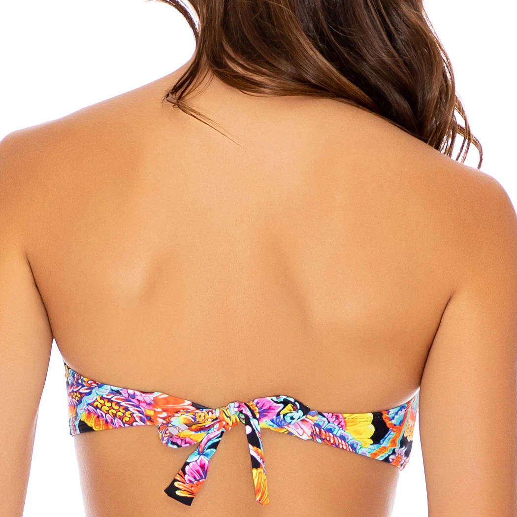 MOON NIGHTS - Gold V Ring Bandeau Top - Image 2