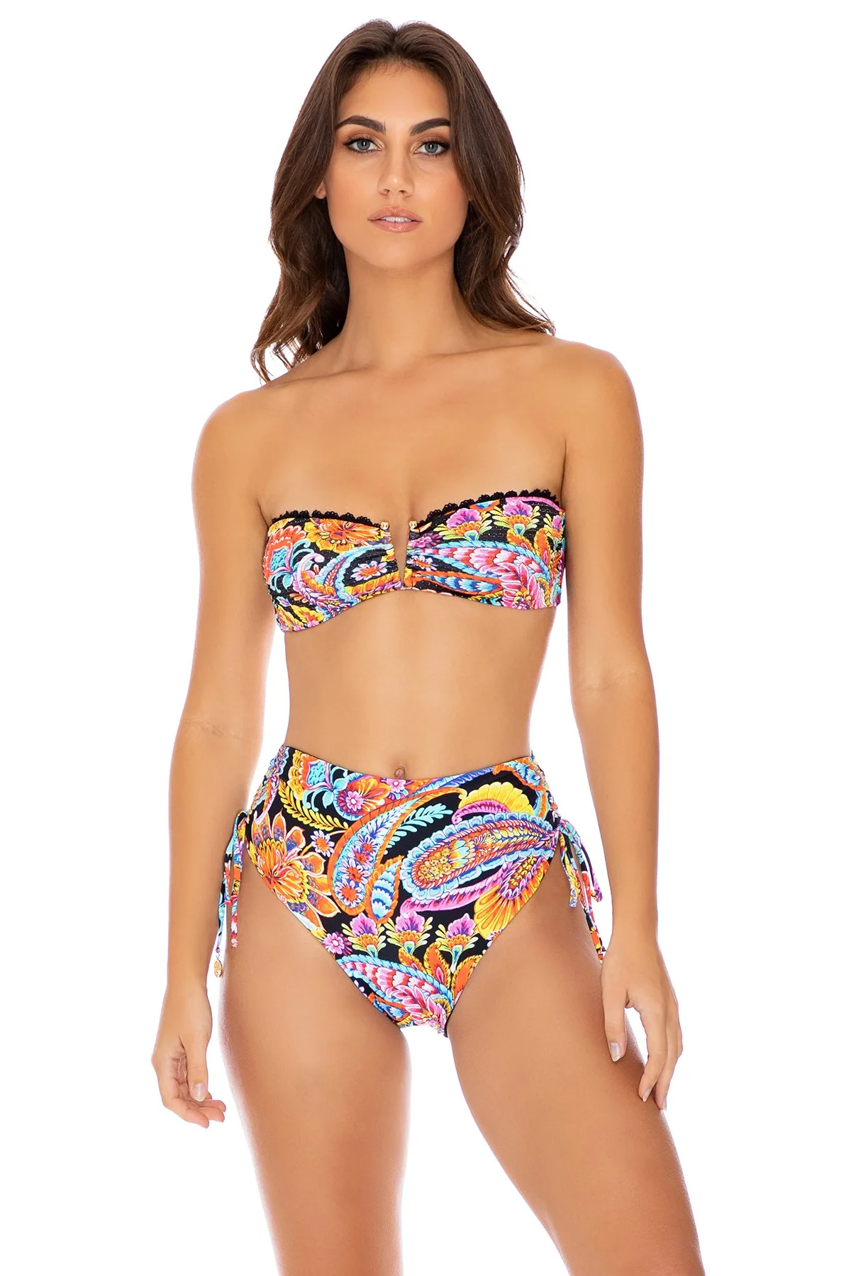MOON NIGHTS - Gold V Ring Bandeau Top - Image 4