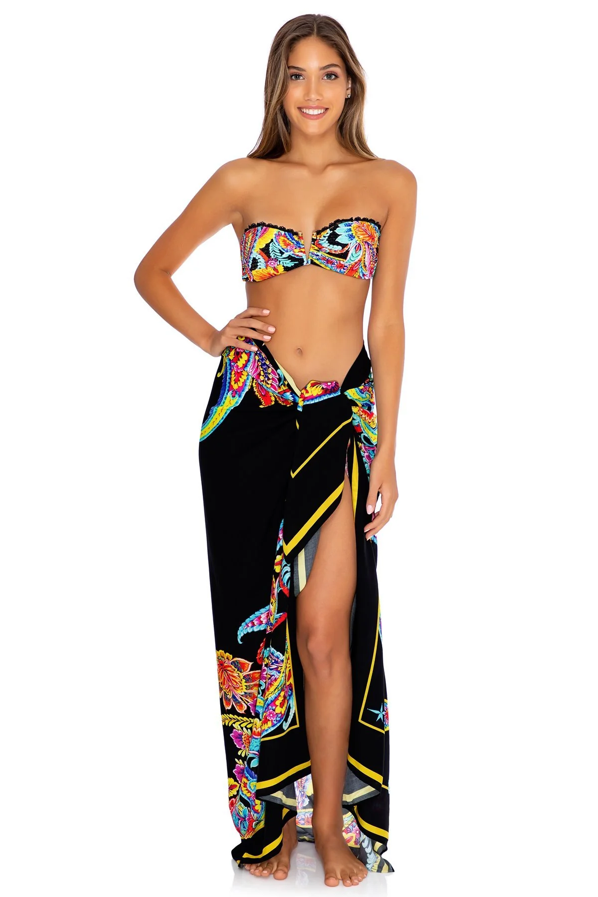 MOON NIGHTS - Gold V Ring Bandeau Top - Image 5