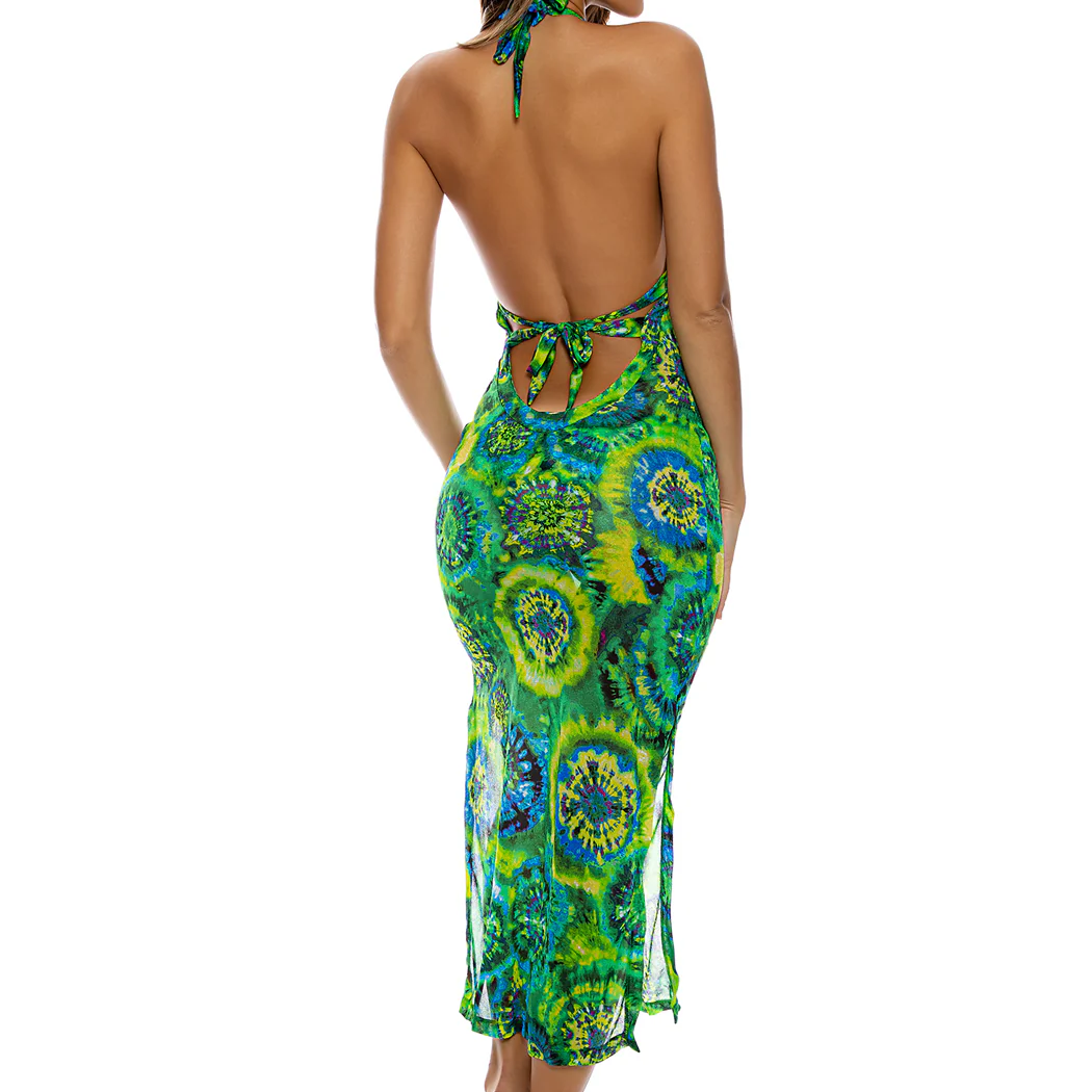 MYSTICAL GARDEN - Maxi Halter Dress - Image 2