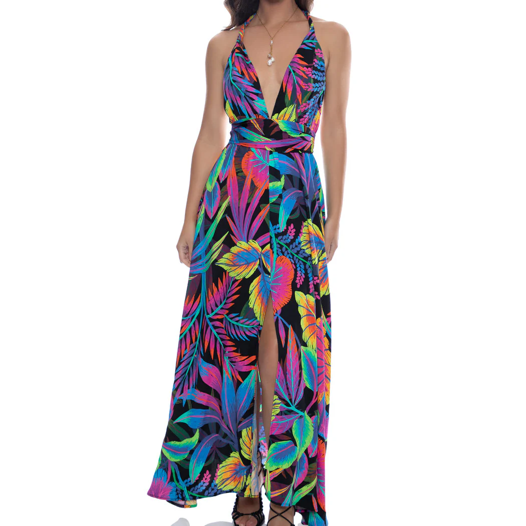NEON NIGHTS - Convertible Maxi Dress
