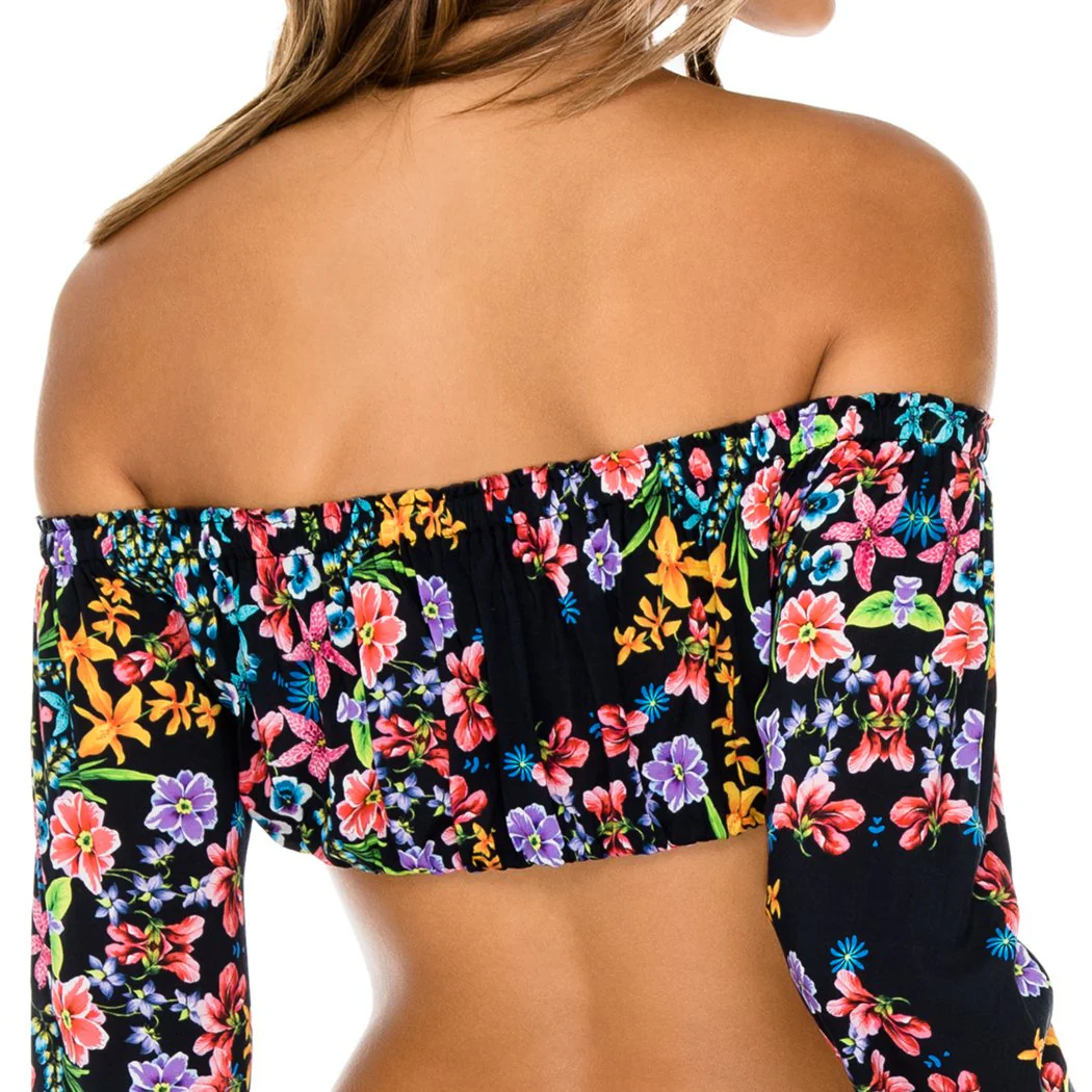 NOCHES DE SEVILLA - Tropicana Shoulder Top - Image 2
