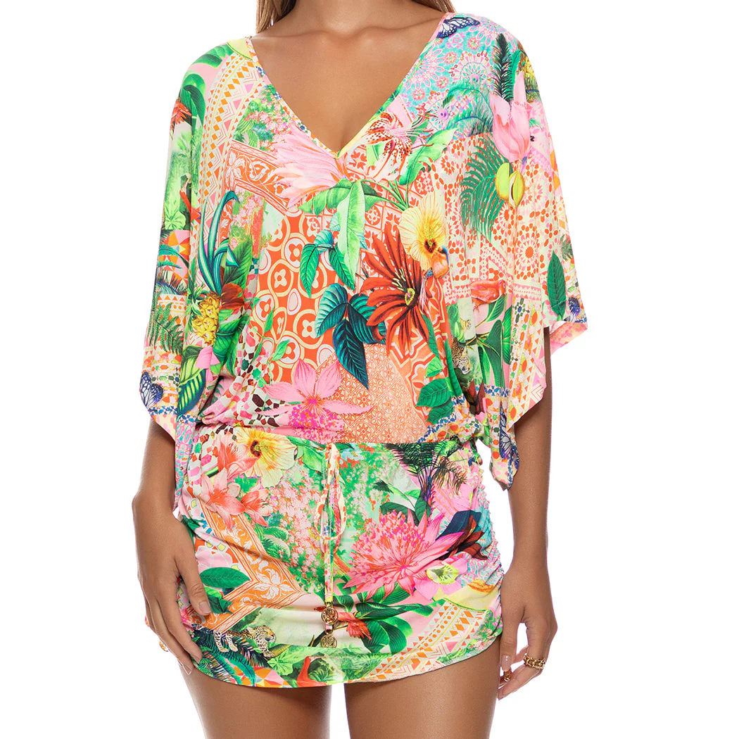 OPULENT EDEN - Cabana V Neck Dress