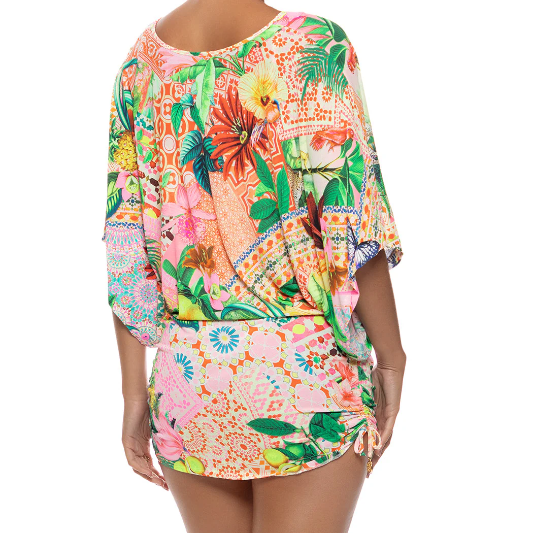 OPULENT EDEN - Cabana V Neck Dress - Image 2