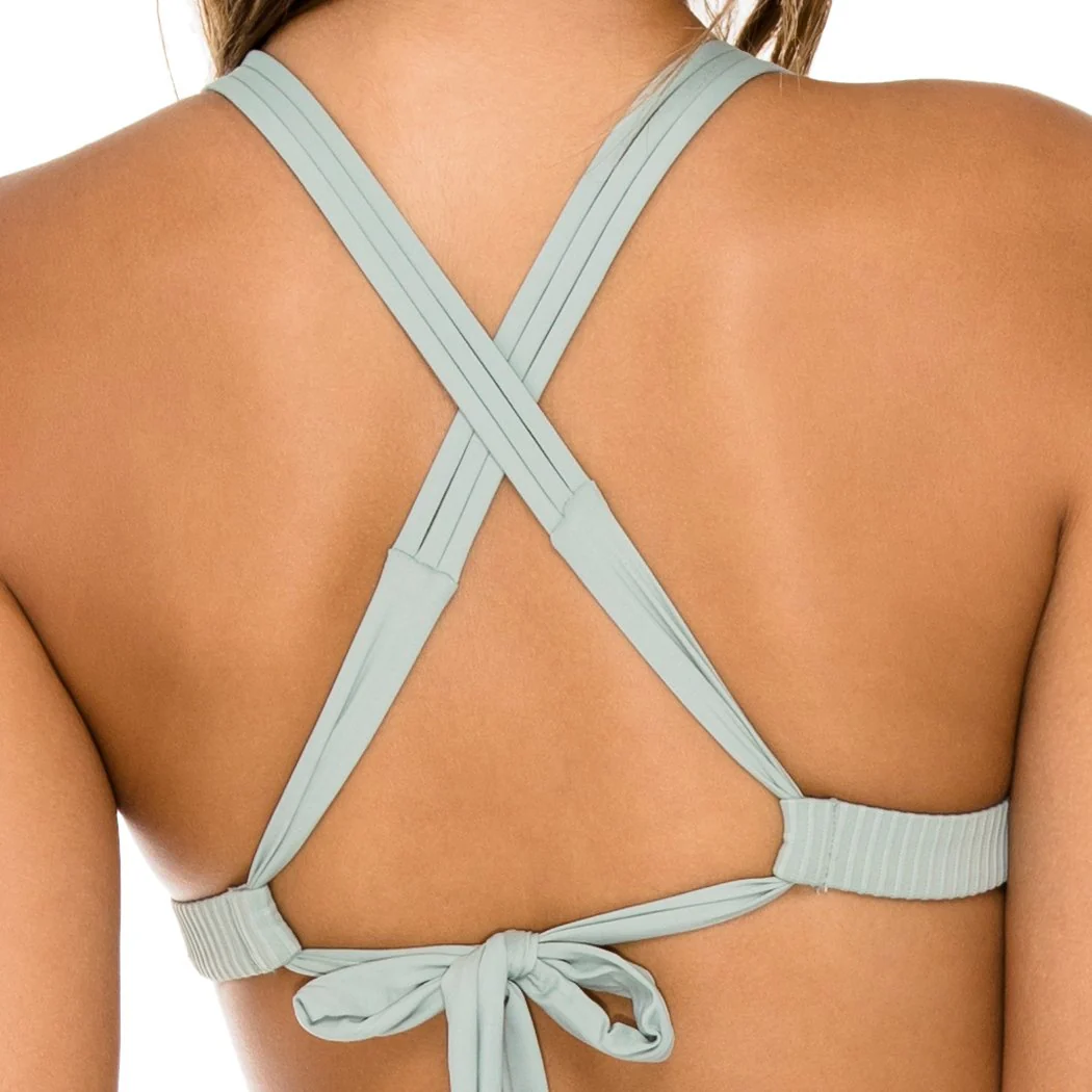 ORILLAS DEL MAR - Molded Push Up Bandeau Halter Top - Image 4