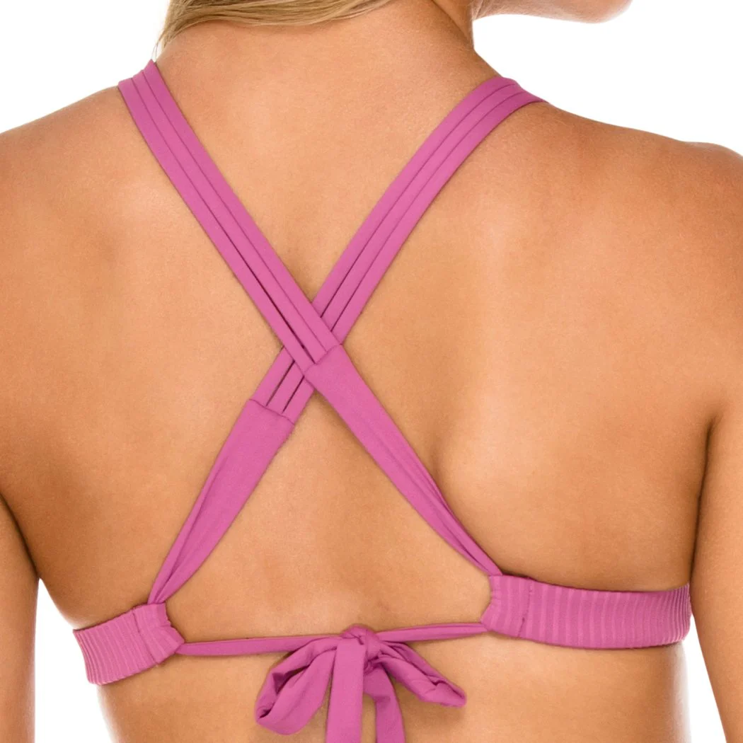 ORILLAS DEL MAR - Molded Push Up Bandeau Halter Top - Image 6
