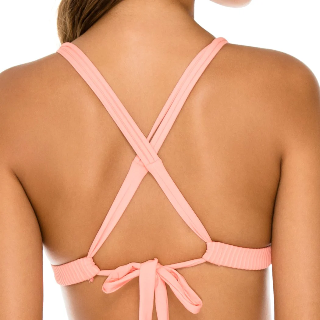 ORILLAS DEL MAR - Molded Push Up Bandeau Halter Top - Image 8