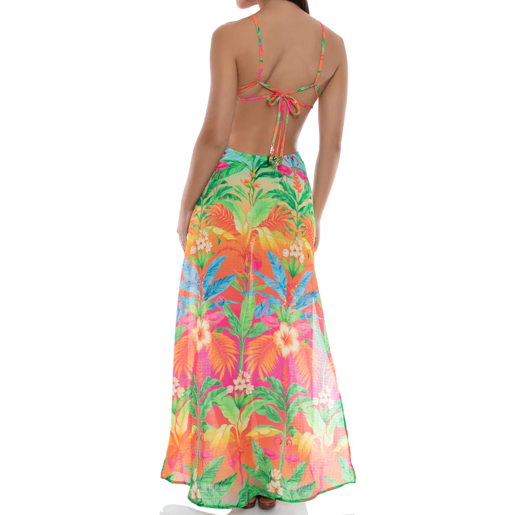 PALM BREEZE - Cut Out Long Dress - Image 2