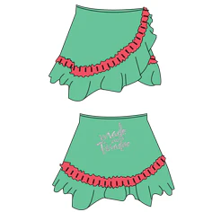 PARADISE - Paradise Crystallized Ruffle Skirt