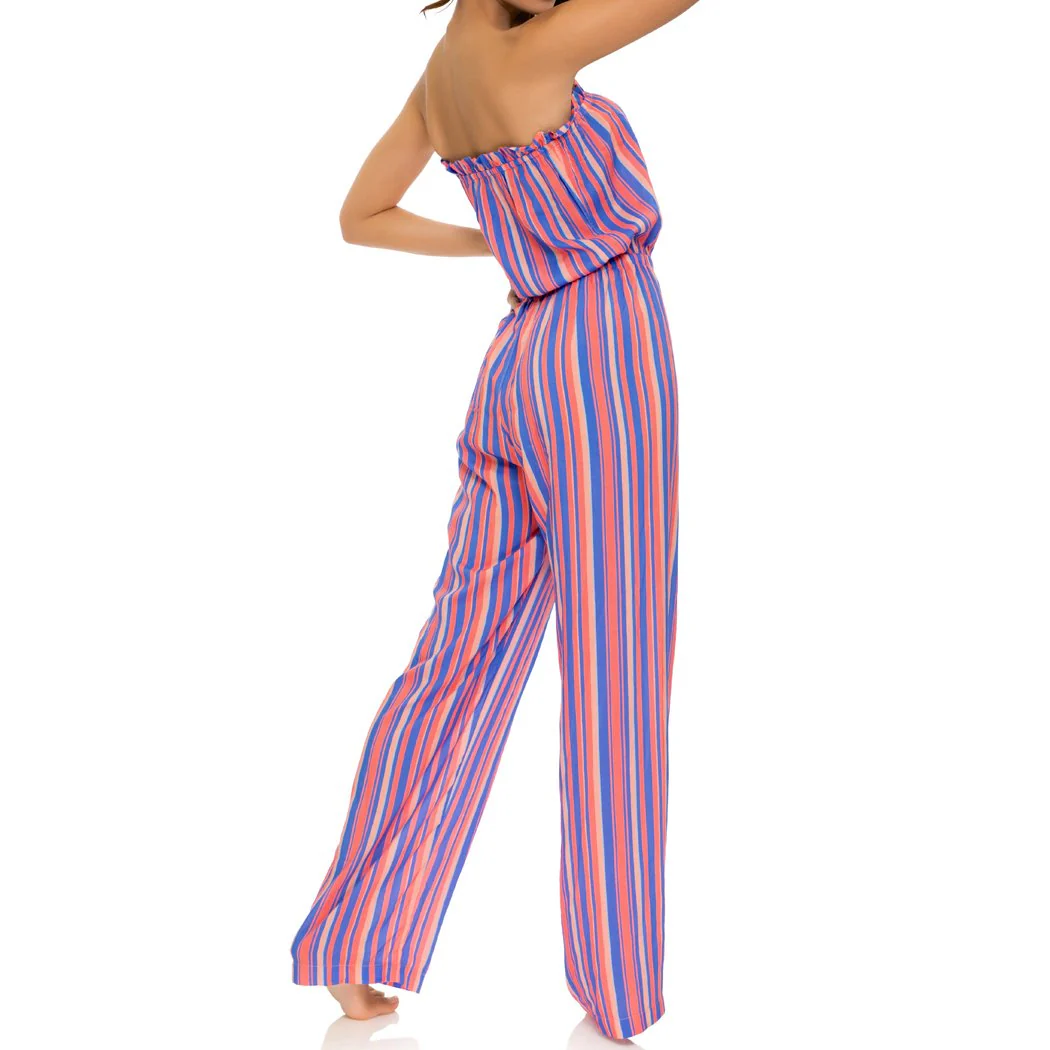 PLAY TIME - Strapless Ruffle Jumpsuit - Image 2