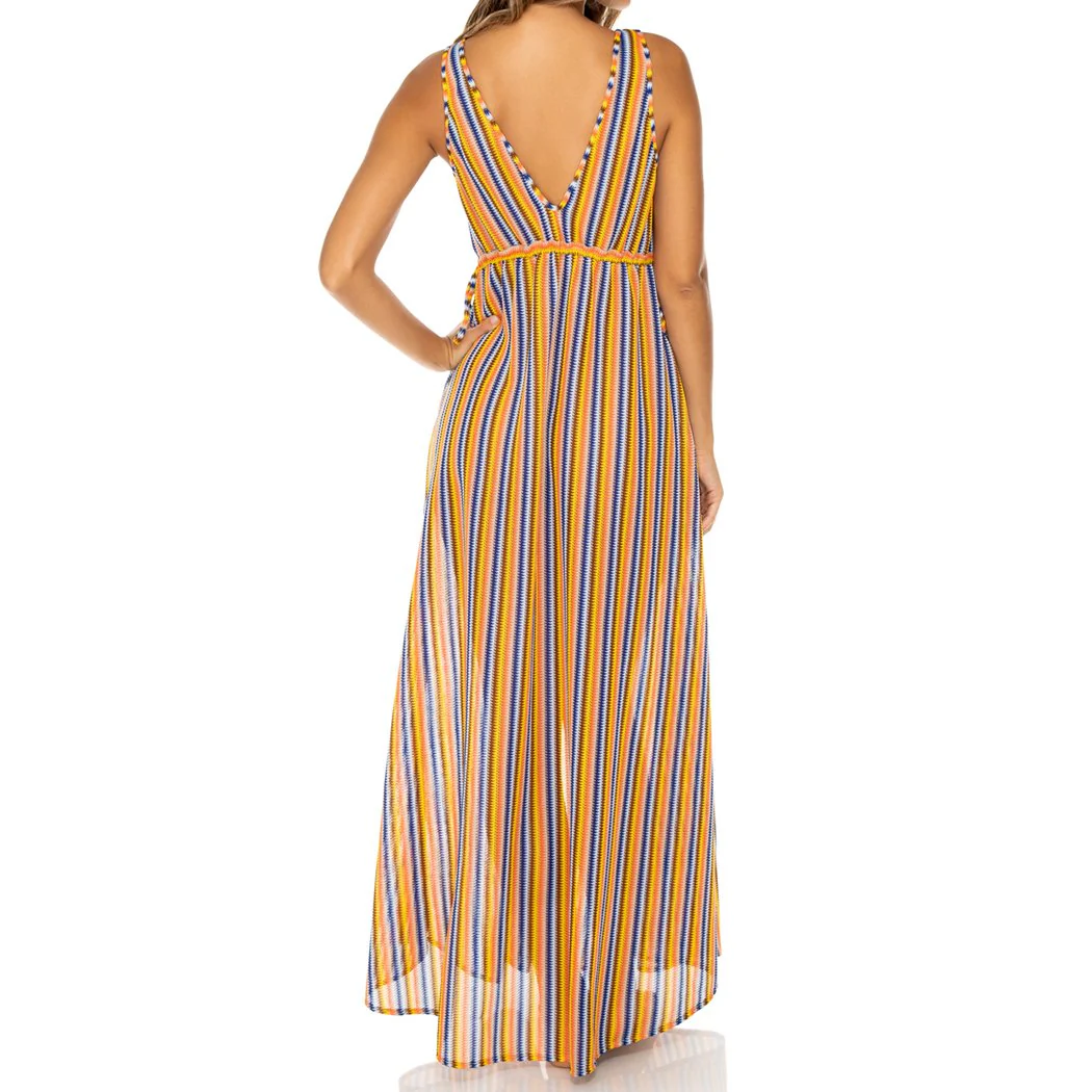 PLAZA ESPAÑA - V Neck Long Dress - Image 2