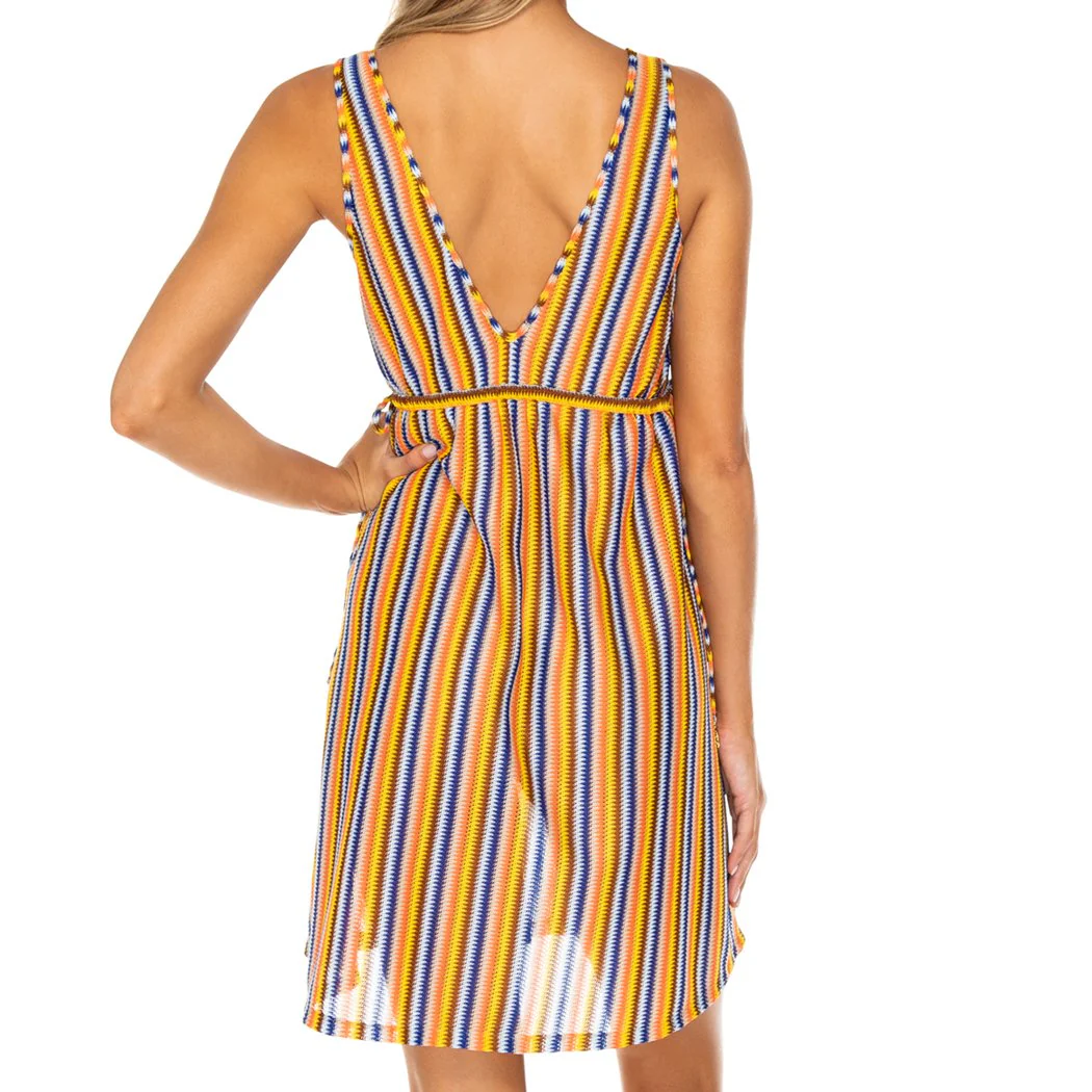 PLAZA ESPAÑA - V Neck Short Dress - Image 2