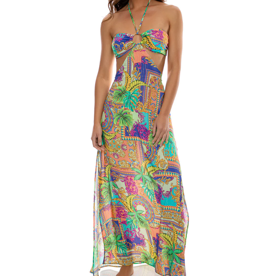POSITANO - Bandeau Ring Cut Out Dress