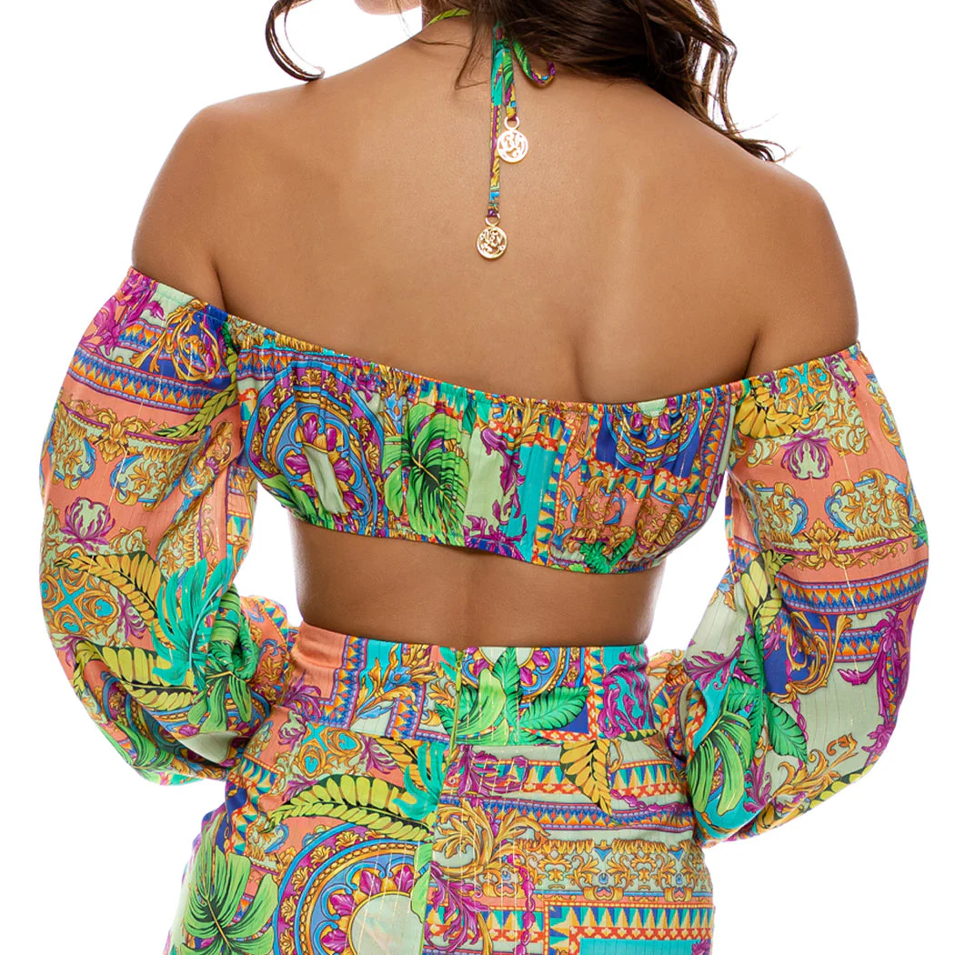 POSITANO - Ring Tie Crop Top - Image 2