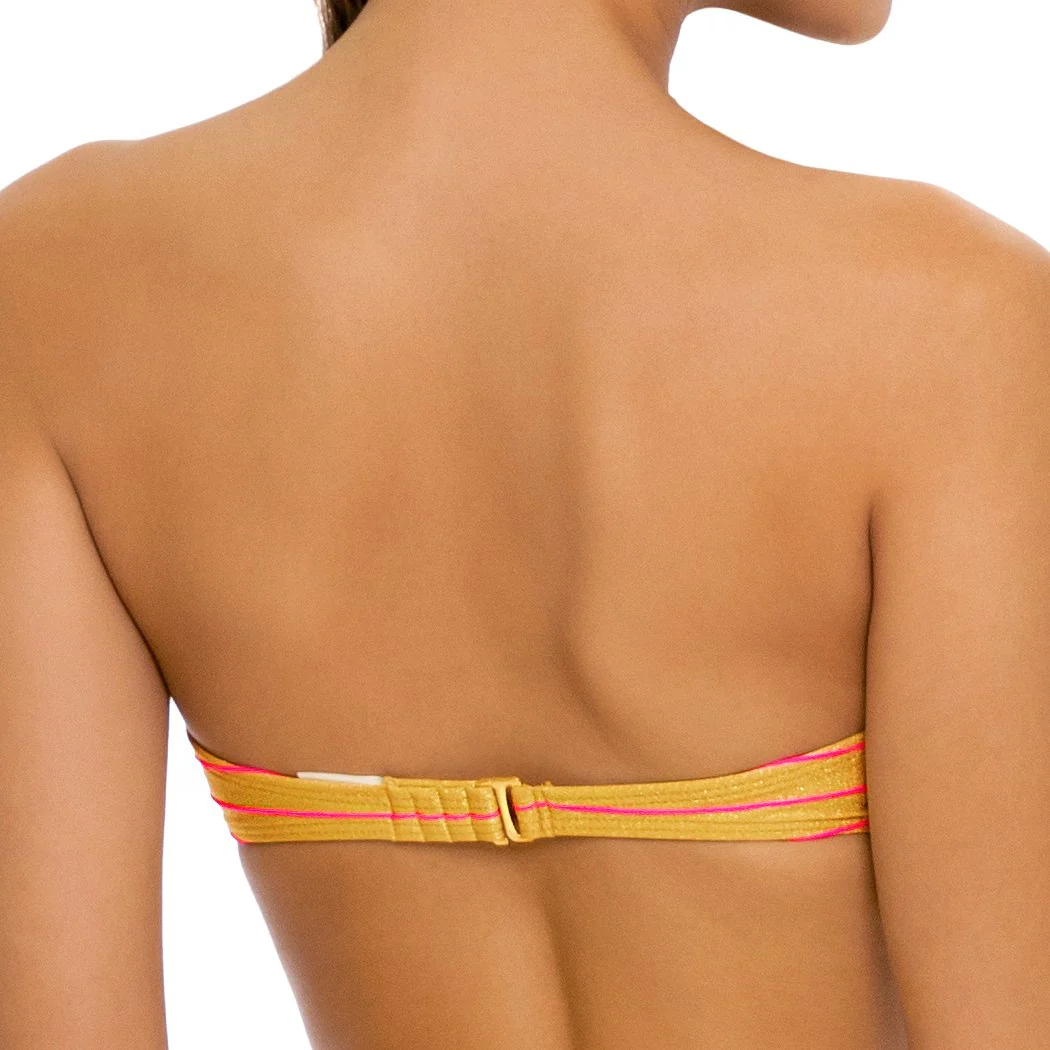 REBEL GLAM - Underwire Push Up Bandeau Top - Image 2