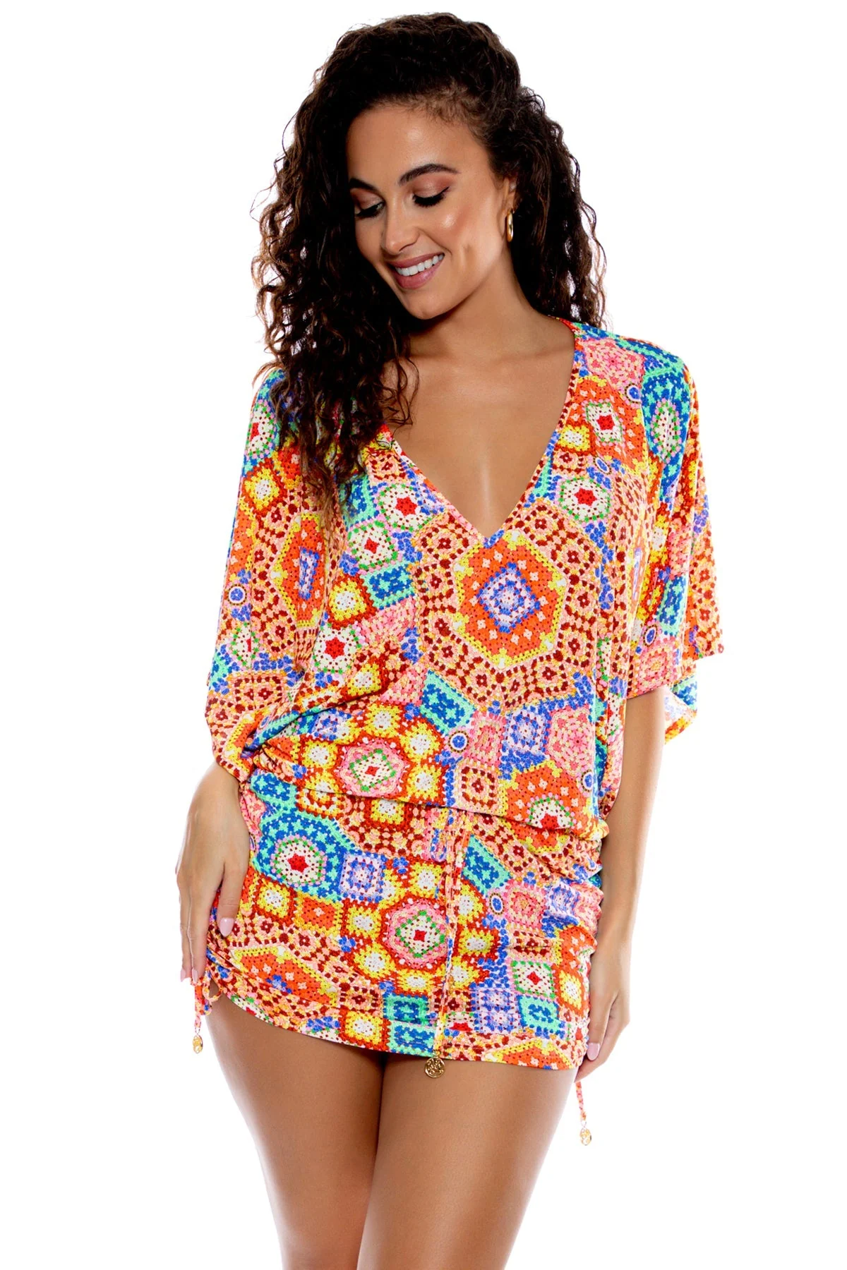 RETRO LULI - Cabana V Neck Dress - Image 3