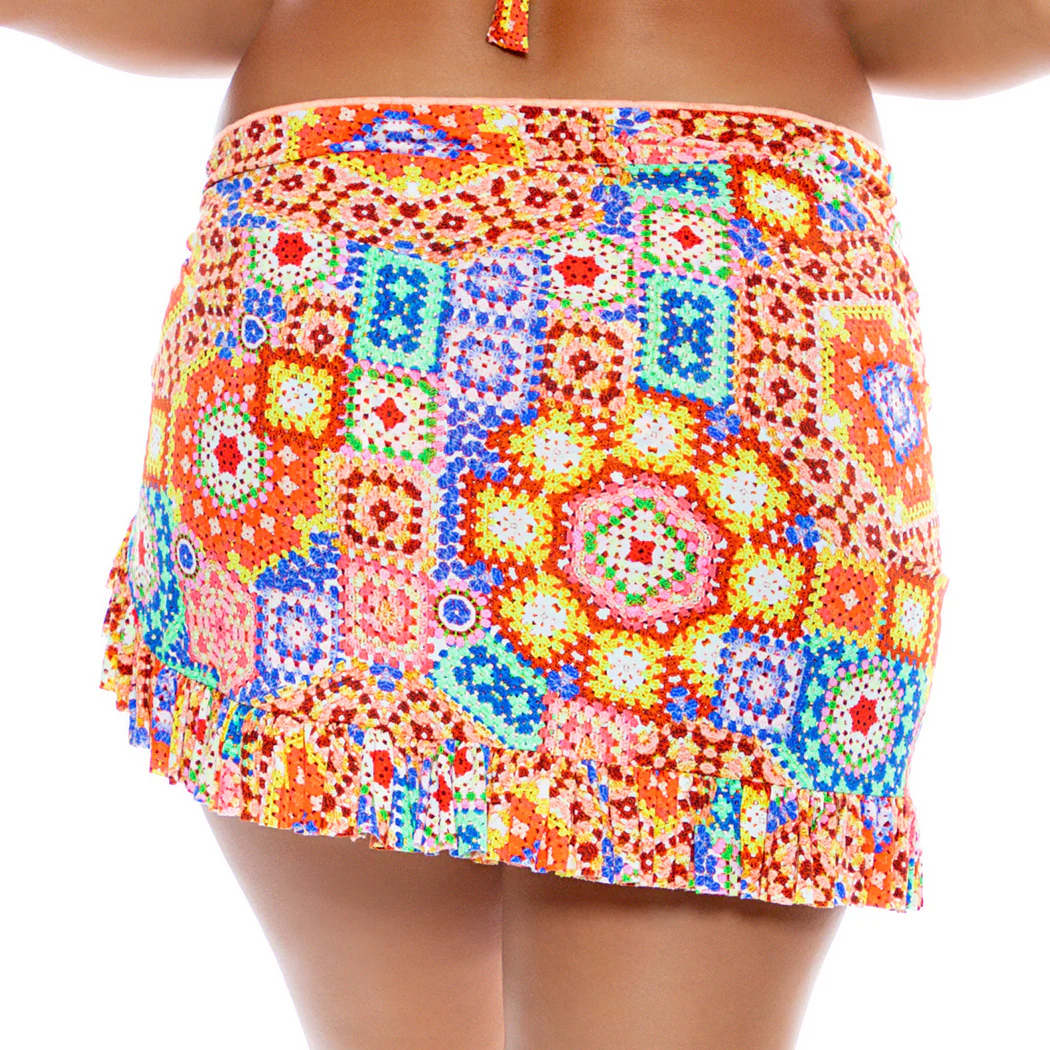 RETRO LULI - Ruffle Sarong Mini Skirt - Image 2
