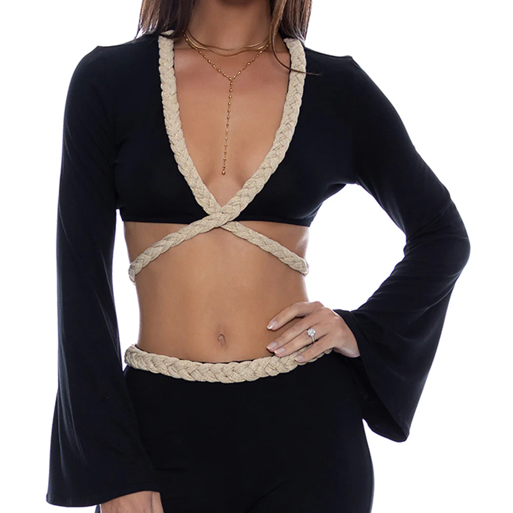 SAIL ON - Braided Long Sleeve Top