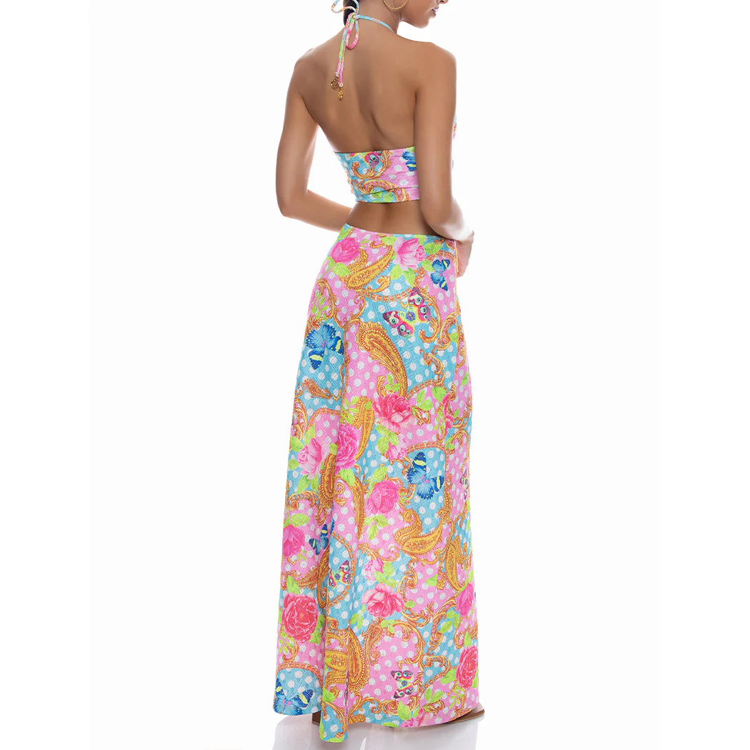 SHE'S CUTE - Double Loop Bandeau Long Dress - Image 2