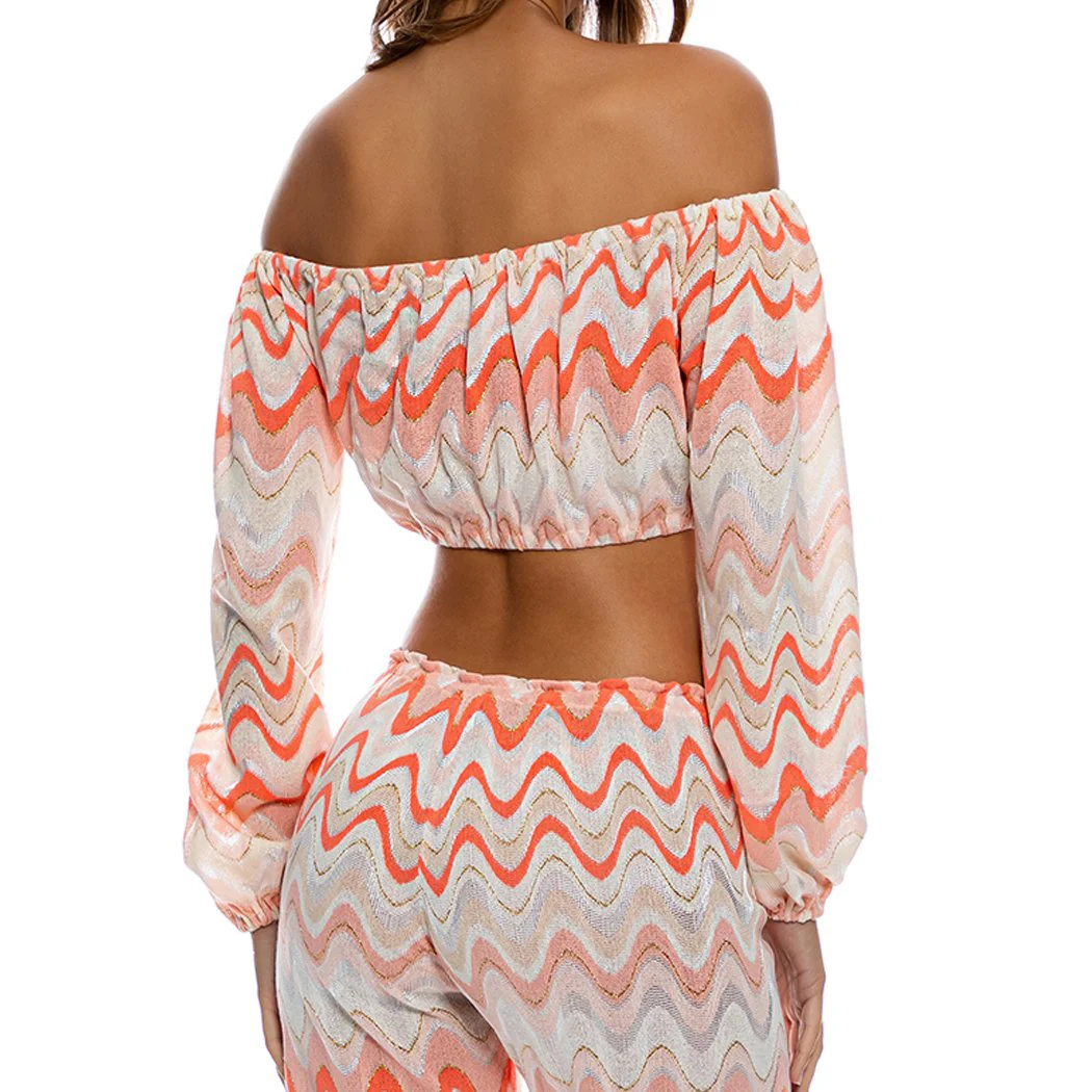 SKY WAVES - Crop Top - Image 2