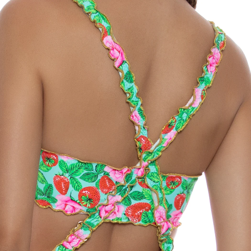 STRAWBERRY FIELDS - Wavy Luxe Stitch Bandeau Top - Image 2