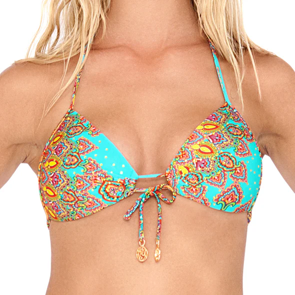 SUEÑOS ESTRELLADOS - Molded Push Up Bandeau Halter Top