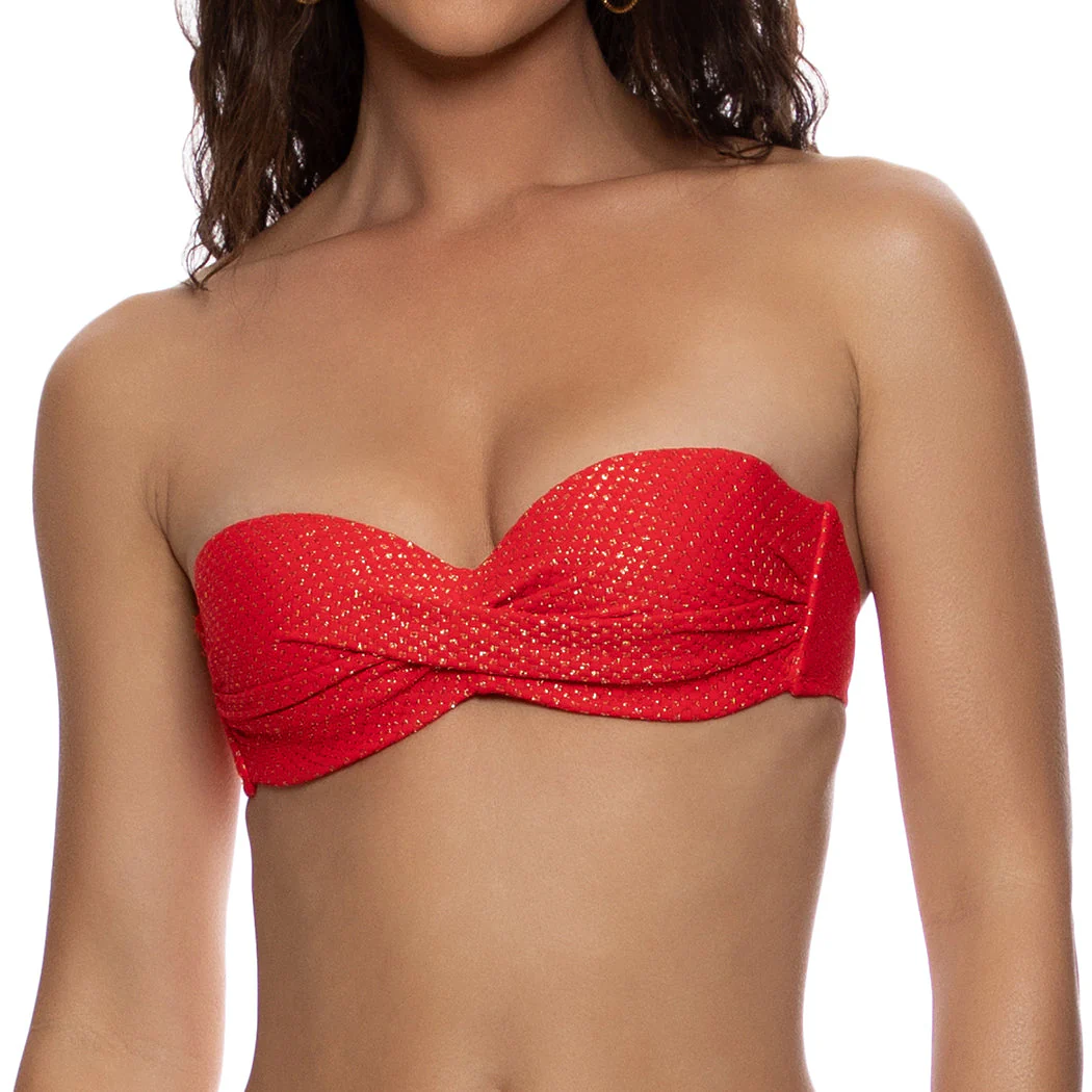 SUNKISS GLOW - Underwire Push Up Bandeau Top - Image 3