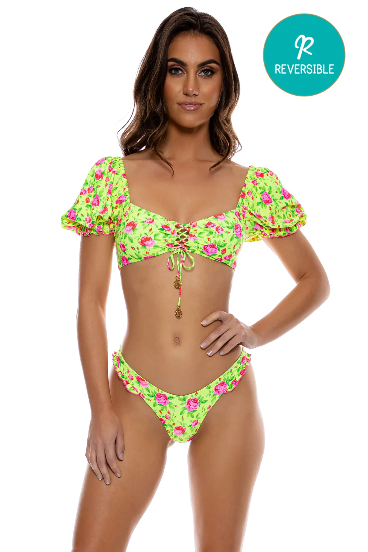 TI AMO - Puff Sleeve Bralette Top - Image 3