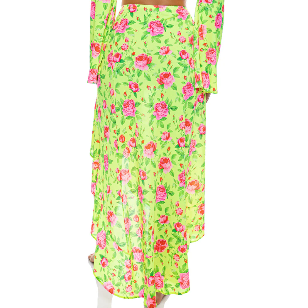 TI AMO - Ruffle High Lo Slit Skirt - Image 2