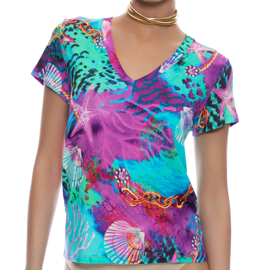 TREASURE - V Neck T Shirt