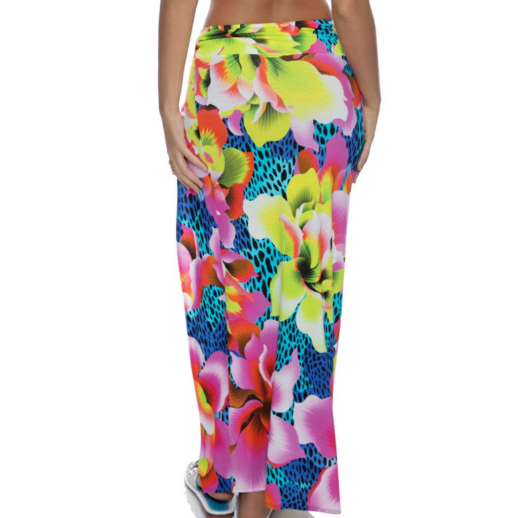 TROPICAL ILLUSIONS - Twist Front Skirt - Image 2