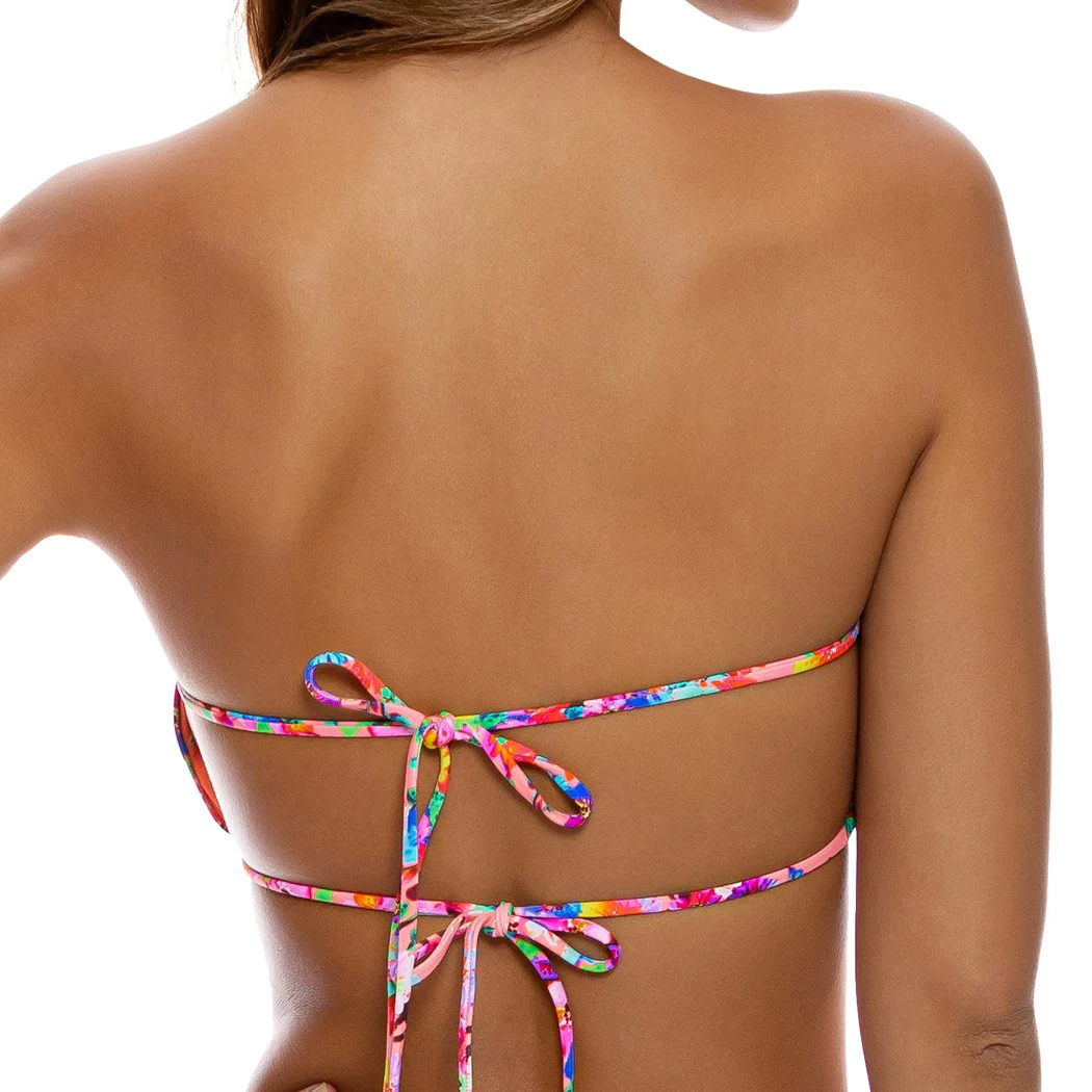 WATER BLOSSOMS - Multiway Scrunched Cup Bandeau - Image 4