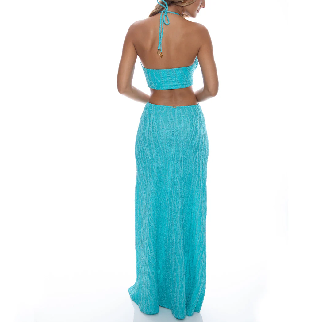 WAVE CHASER - Double Loop Bandeau Long Dress - Image 4