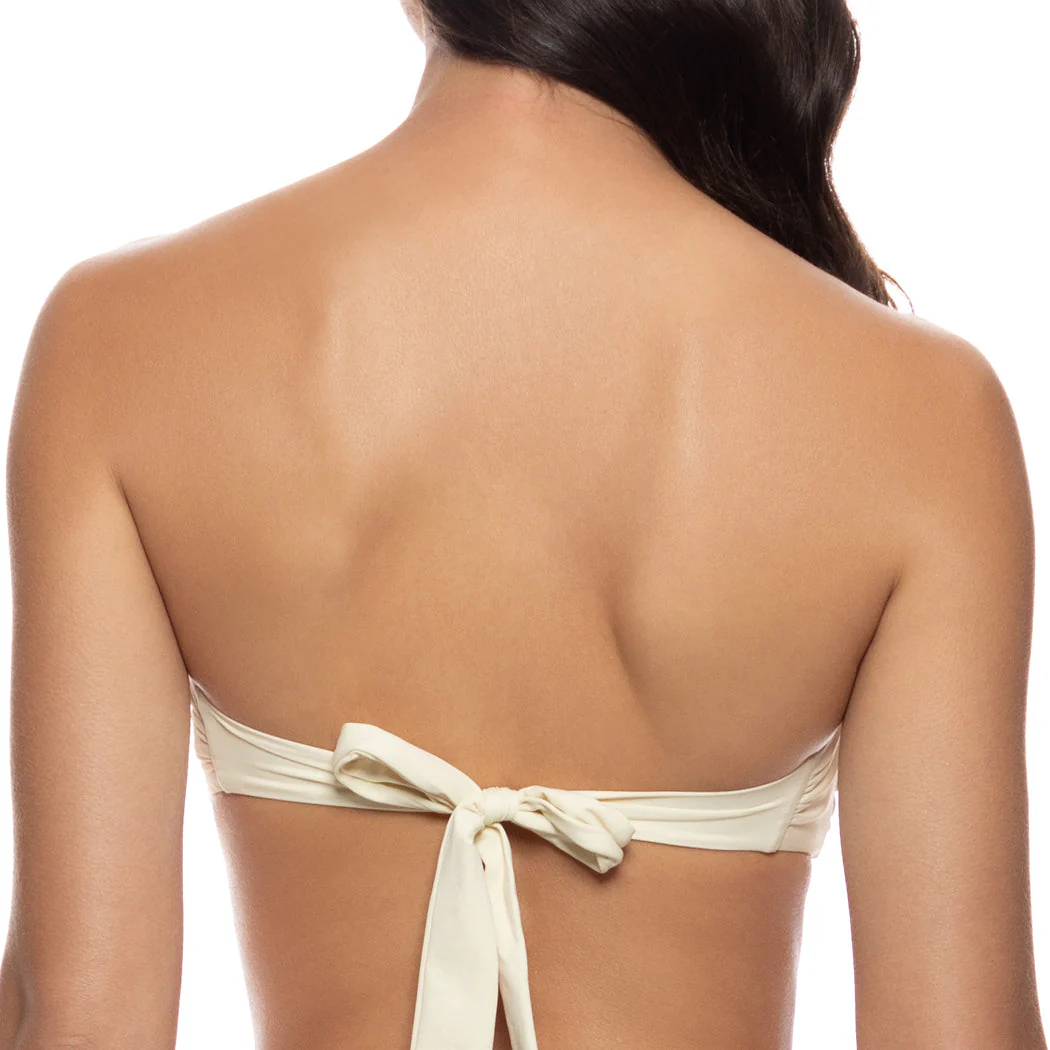 WHITE SANDS - Luxe Stitch Free Form Bandeau Top - Image 2