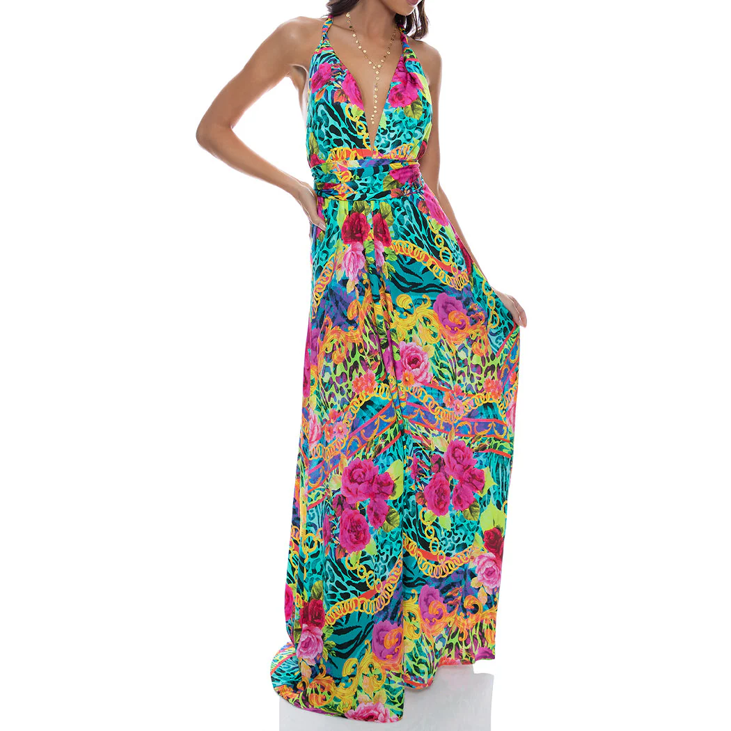 WILD BLOOMS - Convertible Maxi Dress