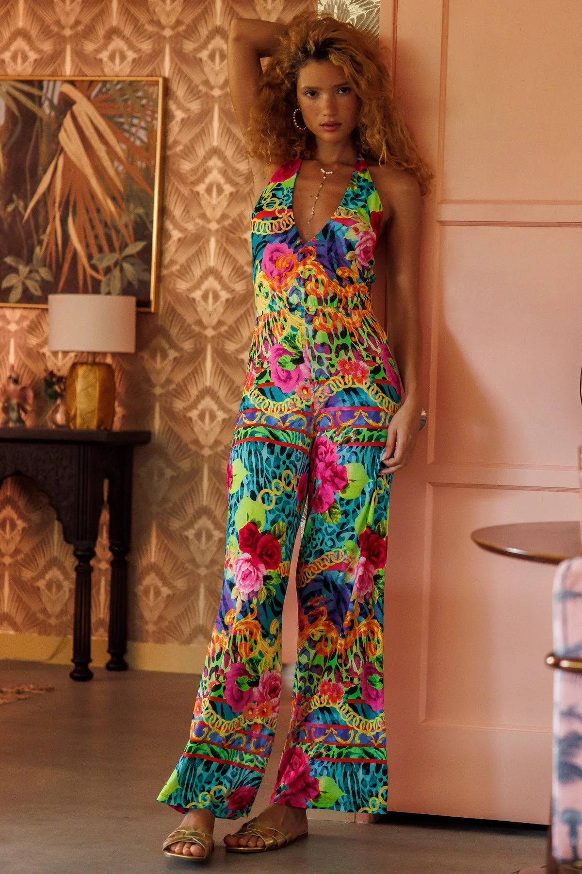 WILD BLOOMS - Halter Jumpsuit - Image 3