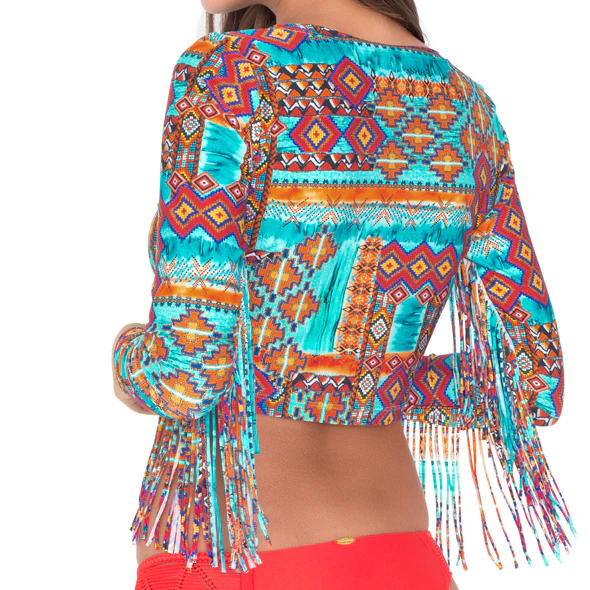 WILD & FREE - Long Sleeve Crop Top - Image 2