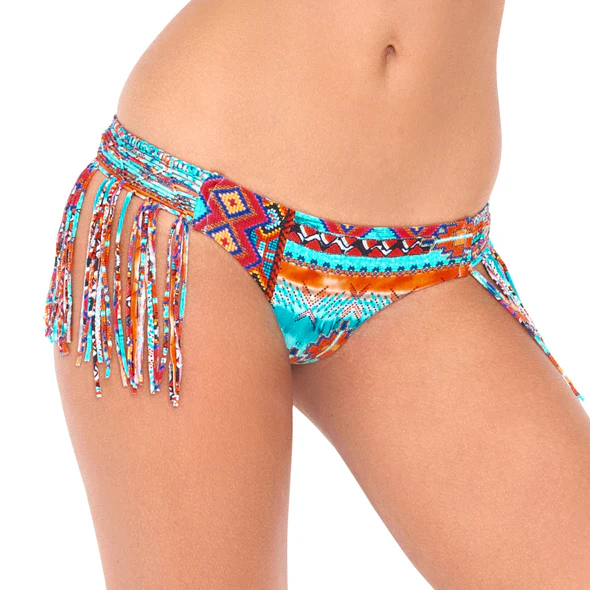 WILD & FREE - Weave Fringed Skimpy Bottom