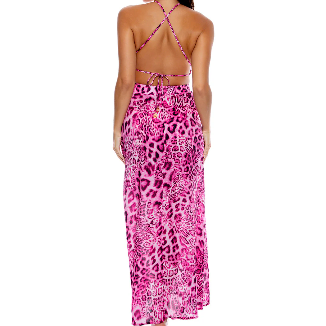 WILD THING - Halter Cut Out Dress - Image 2