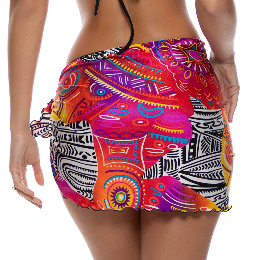 WILD VOLTAGE - Sarong Mini Skirt - Image 2