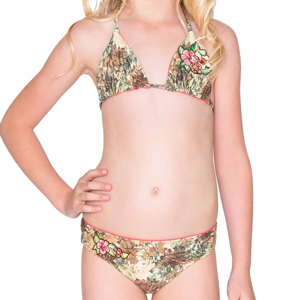 WORLD ON FIRE - Patch Triangle Bikini